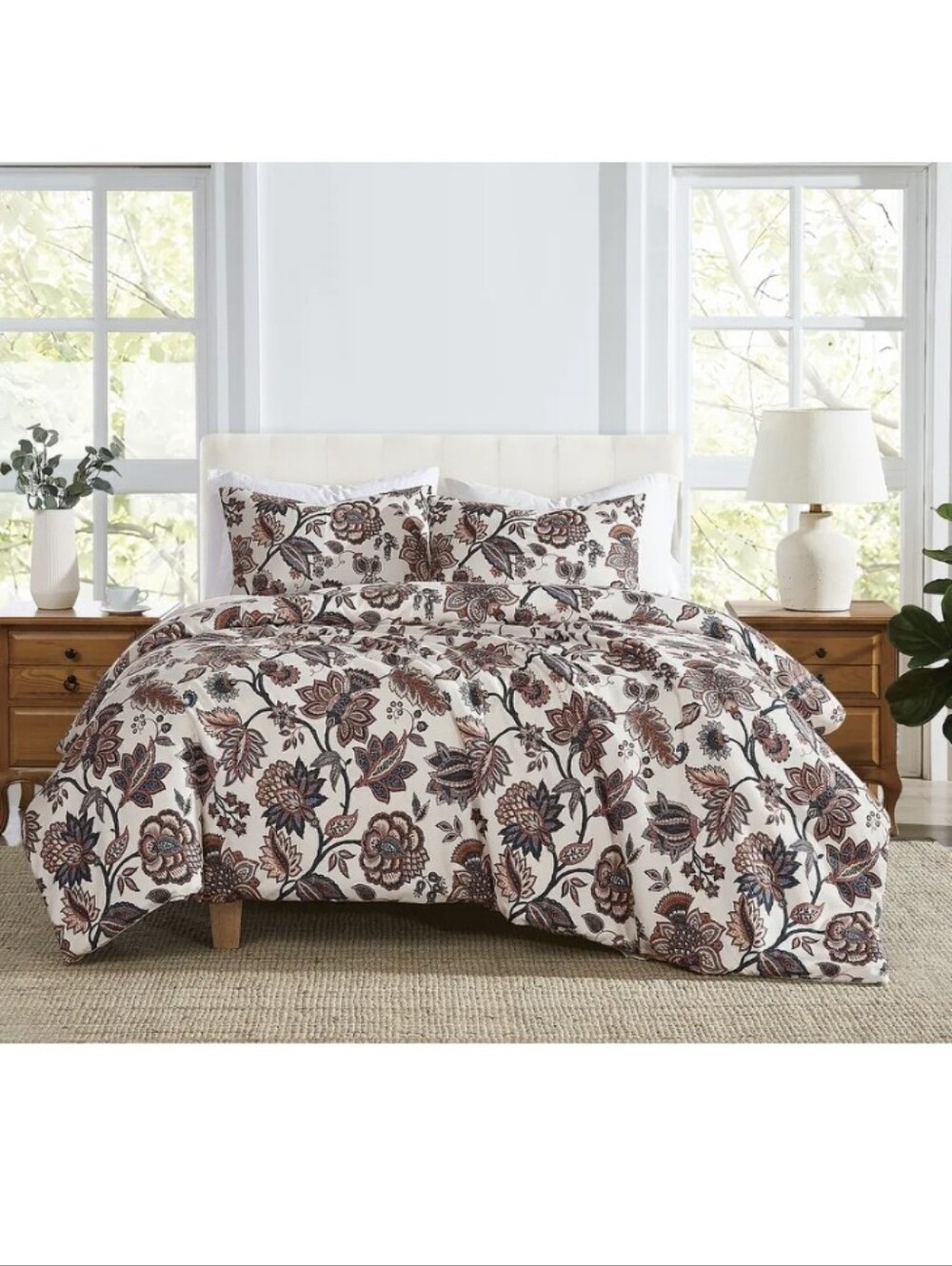 Cannon Chloe Jacobean Duvet Cover Set with Shams